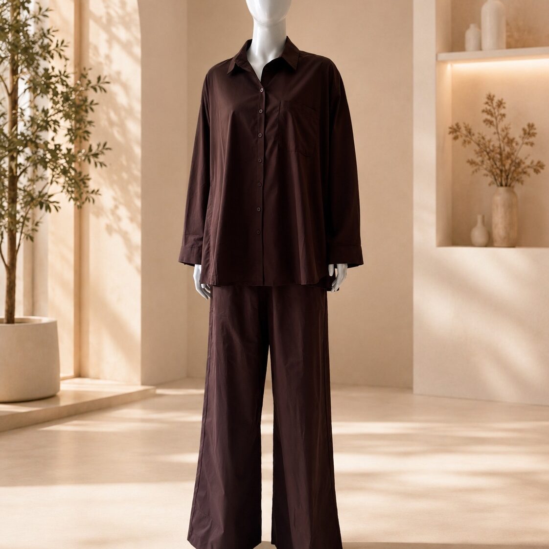 Ensemble Brume couleur Cacao de la marque Imraa