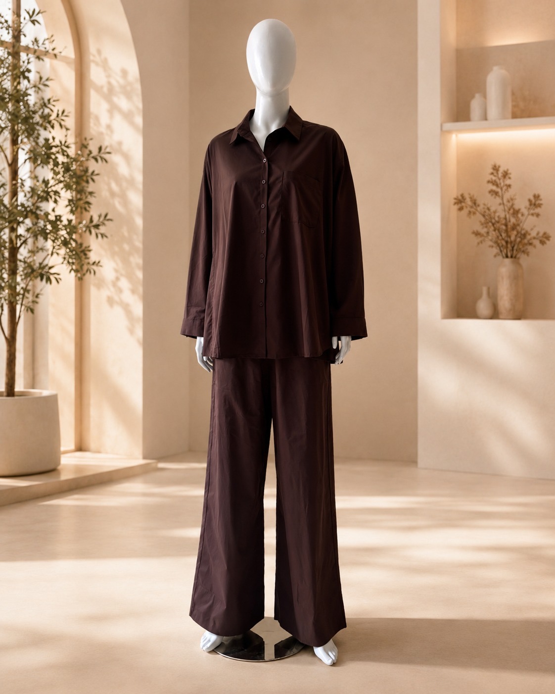Ensemble Brume couleur Cacao de la marque Imraa