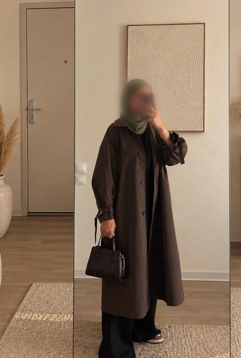 Trench Sienna couleur marron de la marque Imraa